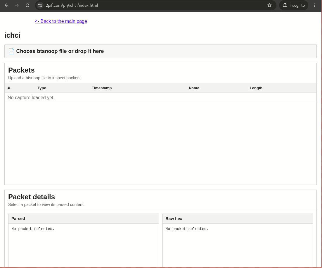 Animated demonstration of the ICHCI viewer